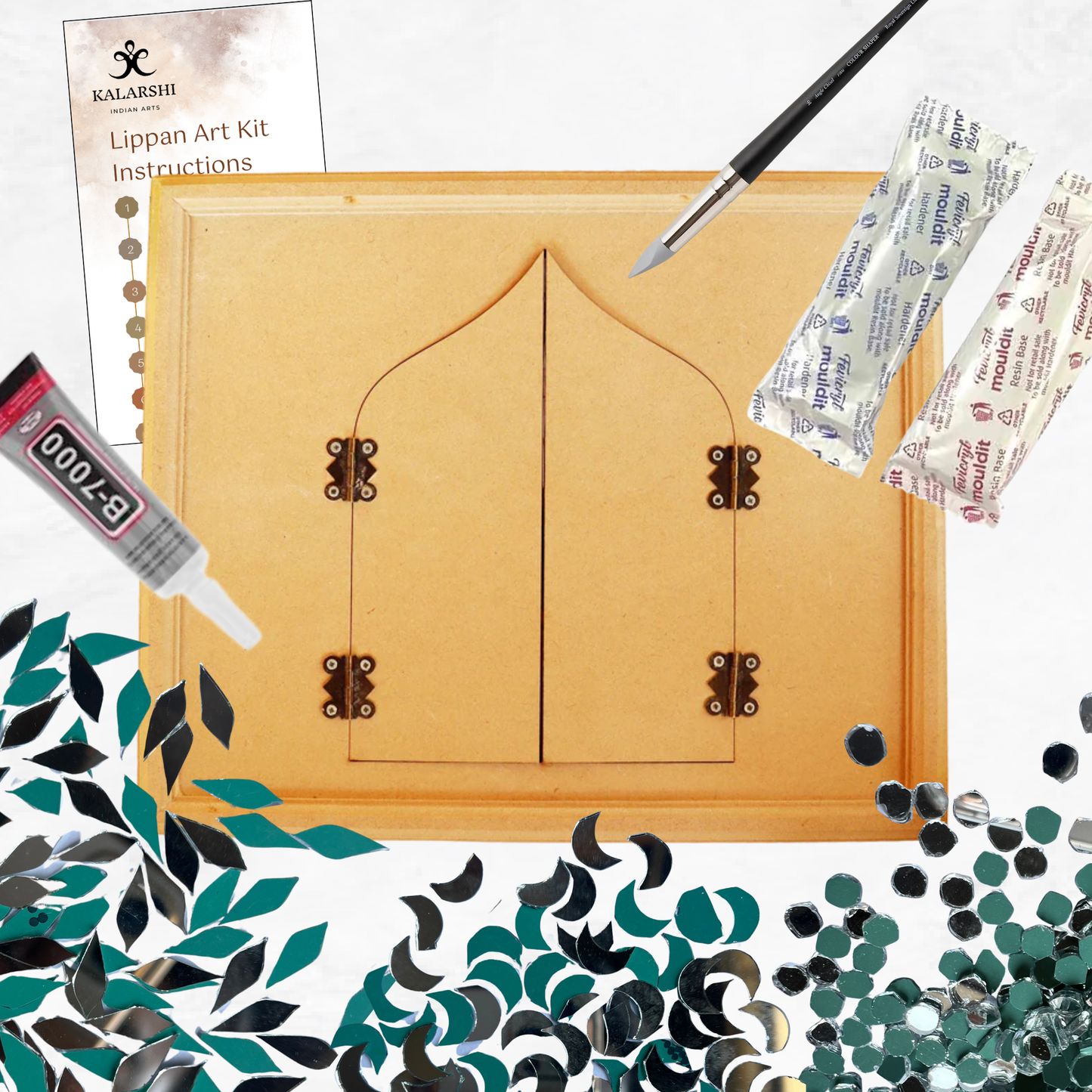 Simple Jharokha Mirror Kit
