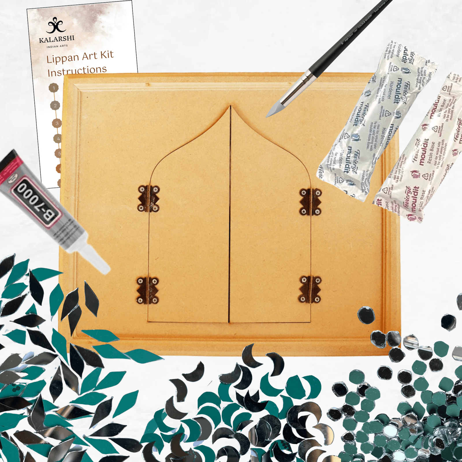 Simple Jharokha Mirror Kit – photo 1